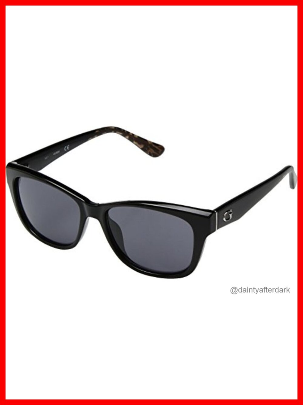 Square Designer Sunglasses Plastic UV Protection Full Frame